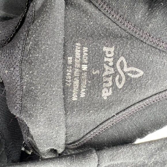 Prana Women's Black/White Polyester Scoop Neck Sleeveless Knee Length Dress S - Picture 2 of 6